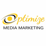 optimize media marketing square logo